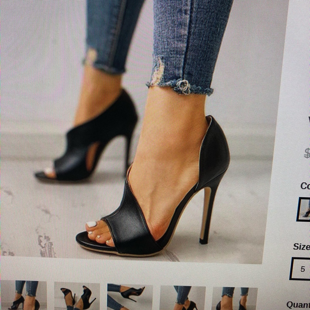 Brand new never worn black high heels
